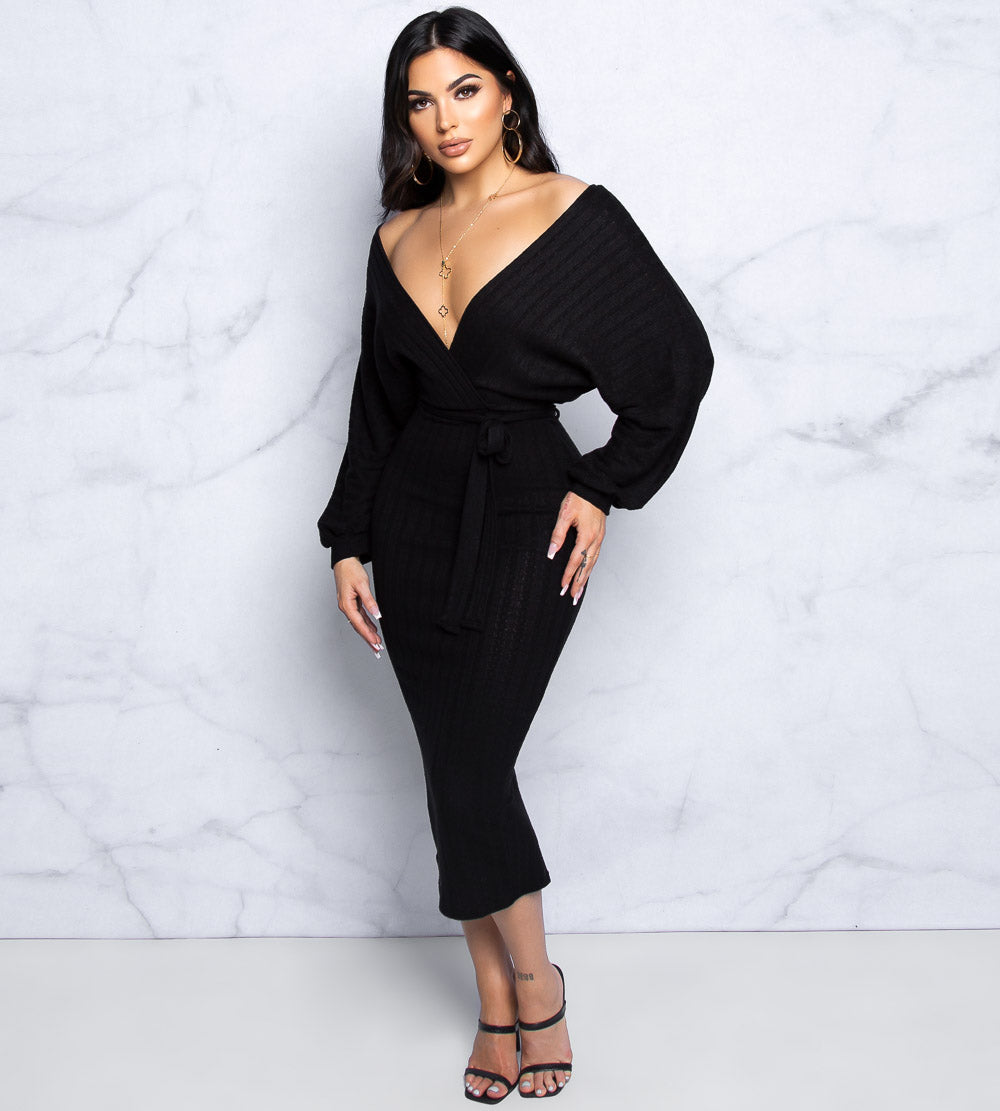 Midnight Muse Midi Dress