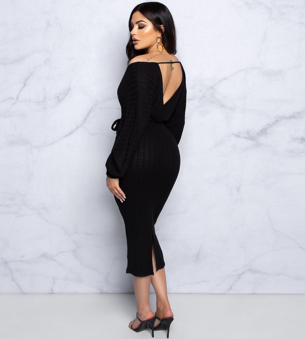 Midnight Muse Midi Dress