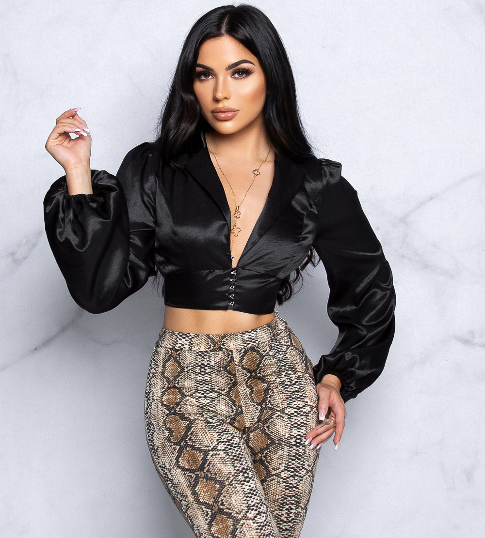 Satin Touch Crop Top