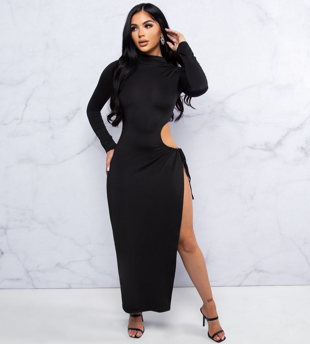 Midnight Chic Midi Dress