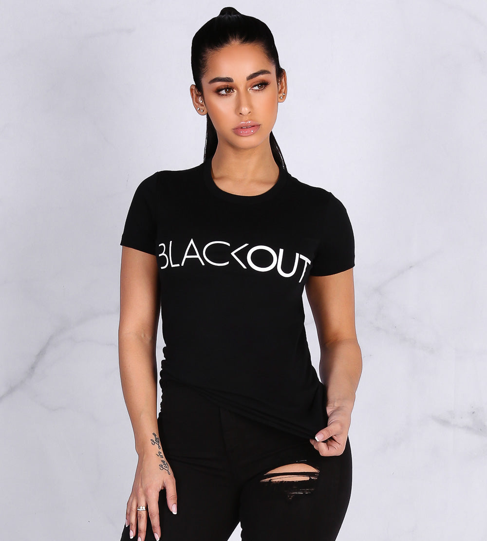Basic Bitch BLACKOUT T-Shirt (Black)