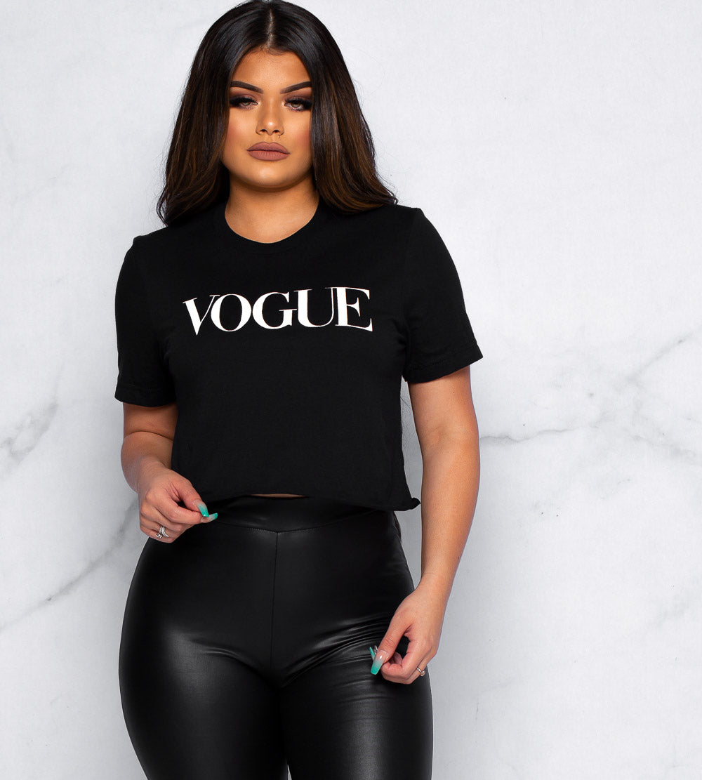 Come on Vogue Crop Tee
