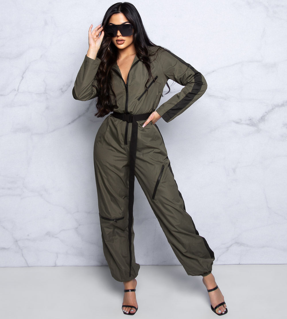Take It Personal Cargo Jumpsuit